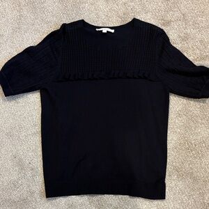 LOFT Black Knit Top